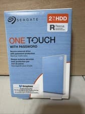 Image of Seagate One Touch With Password External HDD 2TB - Blue USB  PC  MAC BNIB