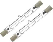Image of 2x 78mm R7s 120W = 150W Energizer Halogen Floodlight Security Linear Bulb 240V