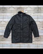 Image of Barbour Bedale Winter Waxed Mac Jacket BNWT RRP £279