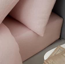 Image of Catherine Lansfield Brushed Cotton Double Fitted Sheet Pink - Double