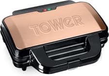 Image of Tower T27013RG Deep Fill Sandwich Maker with Extra Deep and Easy to Clean Non-St