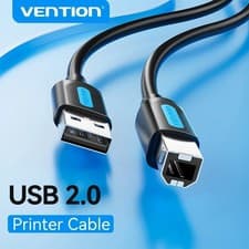 Image of USB 2.0 High Speed Cable Printer Lead A to B Plug 24AWG 0.5m/1m/2m/3m/5m uk