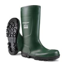 Image of DUNLOP WORK-IT FULL SAFETY PVC WELLINGTON GREEN