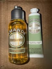 Image of L'Occitane Almond Shower Oil 75ml & Hand Cream 30ml Brand New Unsealed & Unboxed
