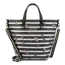 Image of Cath Kidston Black Gingham Flowers Southcote Tote Bag