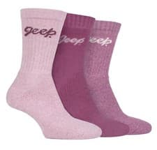 Image of Jeep - 3 Pack Womens Cushioned Hiking Boot Socks | Ribbed Outdoor Socks