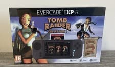 Image of Evercade EXP-R Handheld Console with Tomb Raider Collection. New & Sealed.