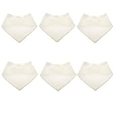 Image of Baby Bandana Bibs Value Pack Blue White Pink Cream Gift Baby Shower