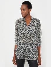 Image of MINT VELVET Size 18 ivory floral print Blouse BNWOT