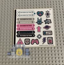 Image of Lego Mindstorms STICKER SHEET ONLY for Lego Set 51515 Robot Inventor