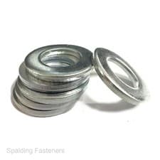 Image of 3/16" To 3/4" Imperial Zinc Plated Steel Flat Table 3 & 4 Heavy Washers UNC UNF