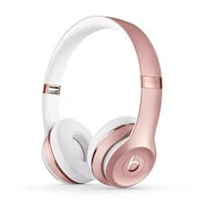 Image of Beats by Dr Dre Solo 3 Wireless Bluetooth Headphones Rose Gold Pink