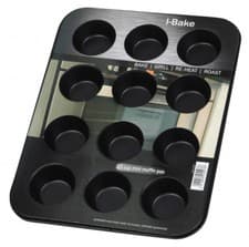 Image of Pendeford I-Bake Non-Stick 12 Cup Muffin Bun Cupcake Baking Tin Mould Tray