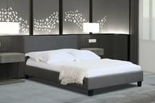 Image of Fabric Modern Bed Frame With Optional LED 3ft 4ft 4ft6 5ft