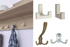 Image of Wall Mounted Hanger Hook for Coat Hat Scarf Modern Bedroom Sets of 5/6/8/10