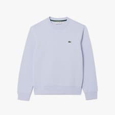 Image of Men's Sweatshirt Lacoste Fleece Crew Neck Pullover in Blue