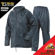 Image of Rainsuit Waterproof Storm Jacket & Trouser Set Mens Ladies Coat, 2 Piece Suit
