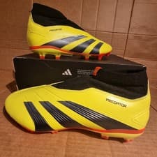 Image of Adidas Predator League Laceless Football Boots UK10 in Yellow/Black - Brand New