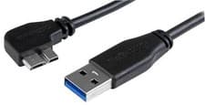 Image of STARTECH - 2m Slim USB 3.0 to 270° Left Angled Micro USB 3.0 Lead