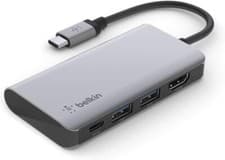 Image of Belkin Connect USB-C 4-in-1 Multiport Adapter Dock Brand New Sealed.