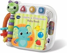 Image of VTech Baby Learn & Discover Baby Book, Interactive Book with 3 Modes