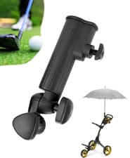 Image of Masters TRA0016 Golf Cart Umbrella Holder Attachment – Durable Adjustable Black.