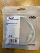 Image of Lindy 0.5m Cat.6 S/FTP Network Cable, Grey :: RJ45M Copper 27AWG, Grey