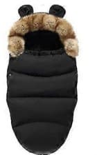 Image of Universal Stroller Footmuff 0-2 Years Warm Footmuff for Baby Stroller BLACK