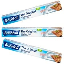 Image of 3 Pack Bacofoil / Baco Original 30cm x 5m Thick Tear Resistant Kitchen Food Foil