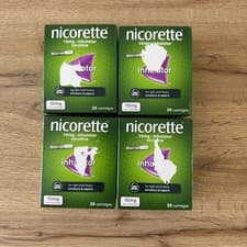 Image of Nicorette 15mg Inhalator 20 Cartridges X 4 Boxes Expiry 2028 Stop Smoking