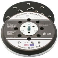 Image of Flexipads World Class Dual Action Sander Pad 150mm GRIP Multi 5/16 UNF +M8