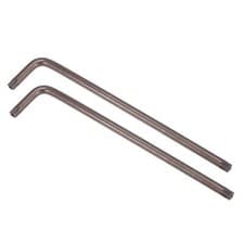 Image of T45 Tamper Proof Torx Star Key Bit Wrench, L-Shape 7.87" Long Arm, S2 Steel 2pcs