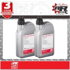 Image of Febi Gear Oil - Manual Transmission Gearbox Oil - SAE 75w90 GL5 - 1L x2