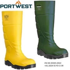 Image of PORTWEST S5 Thermo Steel Toe Midsole Safety Wellies Wellington Boot Insulated Sz