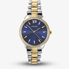 Image of New Ladies Sekonda Bi Colour Gold & Steel Crystal 28mm Watch 2954 Rp £69.99