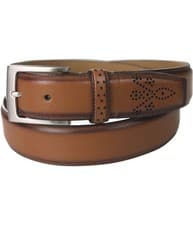 Image of Tasso Elba Mens Feather Edge Belt