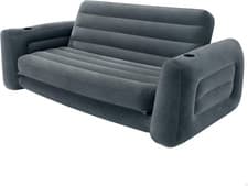 Image of Queen Size Pull-Out Inflatable Camping Sofa Bed Sleep Away Futon Couch with 3 Qu