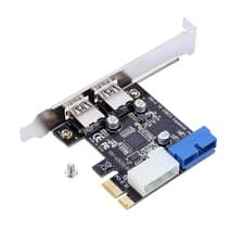 Image of PCIE To USB3.0 Expansion Card Adapter With Front 19PIN Interface‹