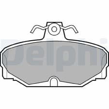 Image of Disc Brake Brake Pad Set Delphi LP507 Fits Ford TVR Escort Granada Scorpio