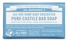 Image of Dr Bronner Organic Aloe Vera Baby Mild Soap Bar 140g - 4 Pack