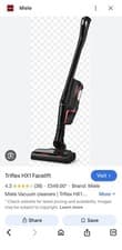 Image of MIELE Triflex HX1 vacuum Cleaner - BLACK facelift version ‘full Miele warranty’