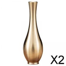 Image of 2 Modern Copper Vase Flower rrangement Dry Flower Vase for