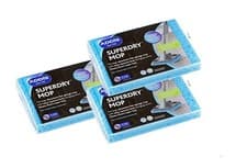 Image of Addis Superdry Sponge Mop Replacement Refill Heads Pack of 3 Blue