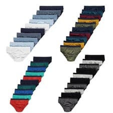 Image of BOYS 10 PACK BRIEFS UNDERWEAR KNICKERS 100% COTTON RICH AGE 2-16