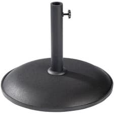 Image of Mercer Black Concrete Parasol Base - 15kg