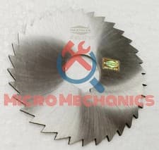 Image of HSS Metal Slitting Saw Standard Teeth W Keyways Dia 4" x Thick 5/64" x Bore 1"