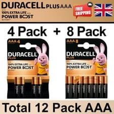 Image of Duracell AAA Plus Power Batteries Power Boost Alkaline LR03 - Long Expiry