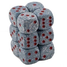 Image of Chessex Dice d6 Sets: Air Speckled - 16mm Six Sided Die (12) Block o (US IMPORT)