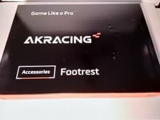 Image of AKRacing Plastic Footrest Grey, Adjustable to Multiple Tilt Angles (AK-FOOTREST-