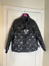 Image of Barbour Black Reversible Quilted Jacket